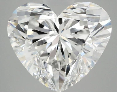 6.58ct E VS1 Rare Carat Ideal Cut Heart Lab Grown Diamond