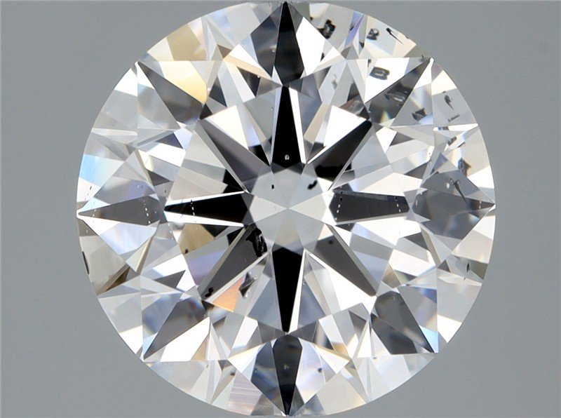 2.51ct E SI2 Rare Carat Ideal Cut Round Diamond