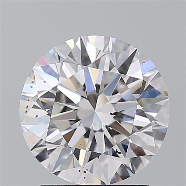 2.01ct D SI1 Rare Carat Ideal Cut Round Diamond