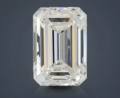 3.08ct F VS1 Rare Carat Ideal Cut Emerald Lab Grown Diamond