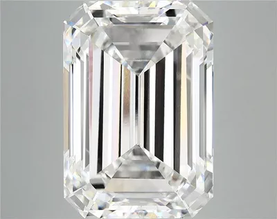 13.59ct F VVS2 Rare Carat Ideal Cut Emerald Lab Grown Diamond
