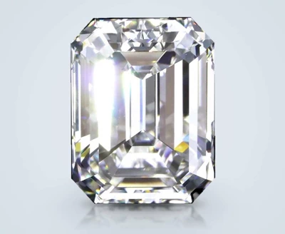 8.01ct F VS1 Rare Carat Ideal Cut Emerald Diamond