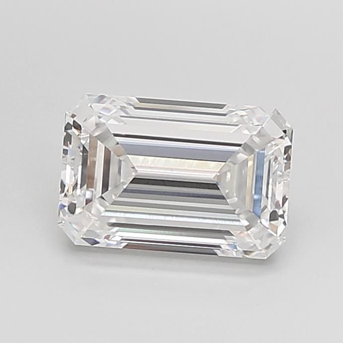 2.61ct E VS1 Rare Carat Ideal Cut Emerald Lab Grown Diamond