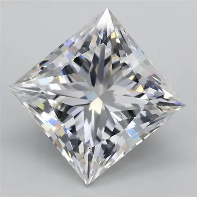 4.02ct F VS1 Rare Carat Ideal Cut Princess Lab Grown Diamond