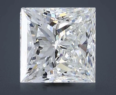 2.31ct J SI2 Rare Carat Ideal Cut Princess Diamond