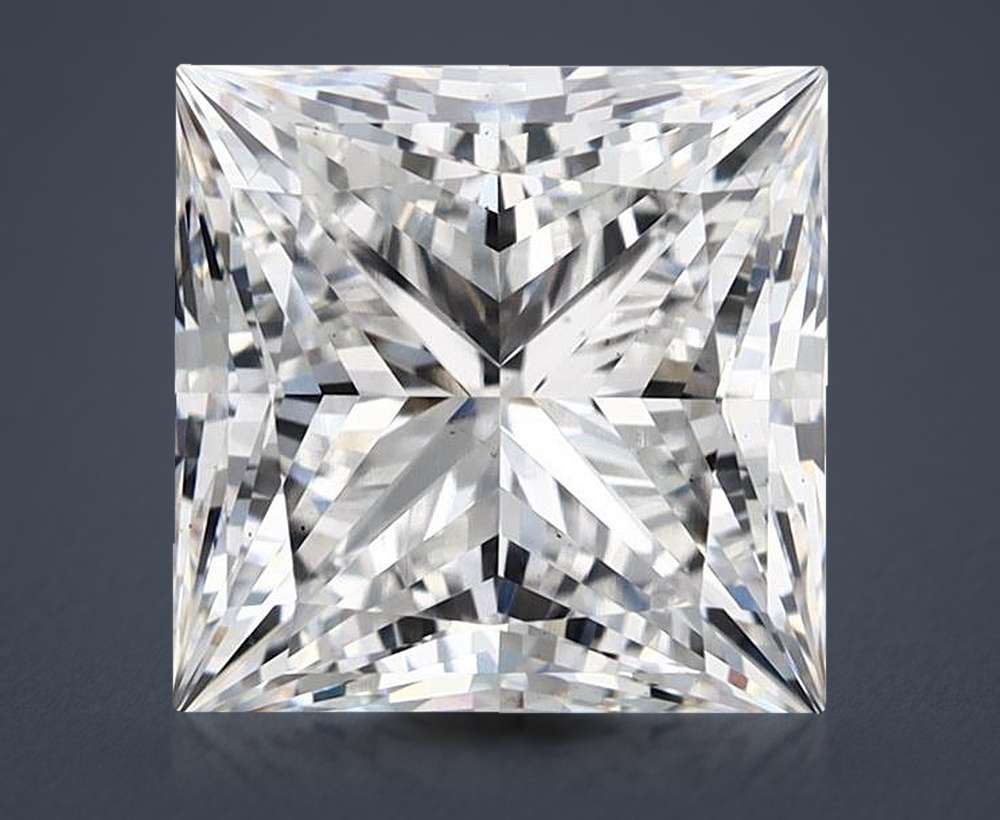 5.08ct E VS2 Rare Carat Ideal Cut Princess Lab Grown Diamond