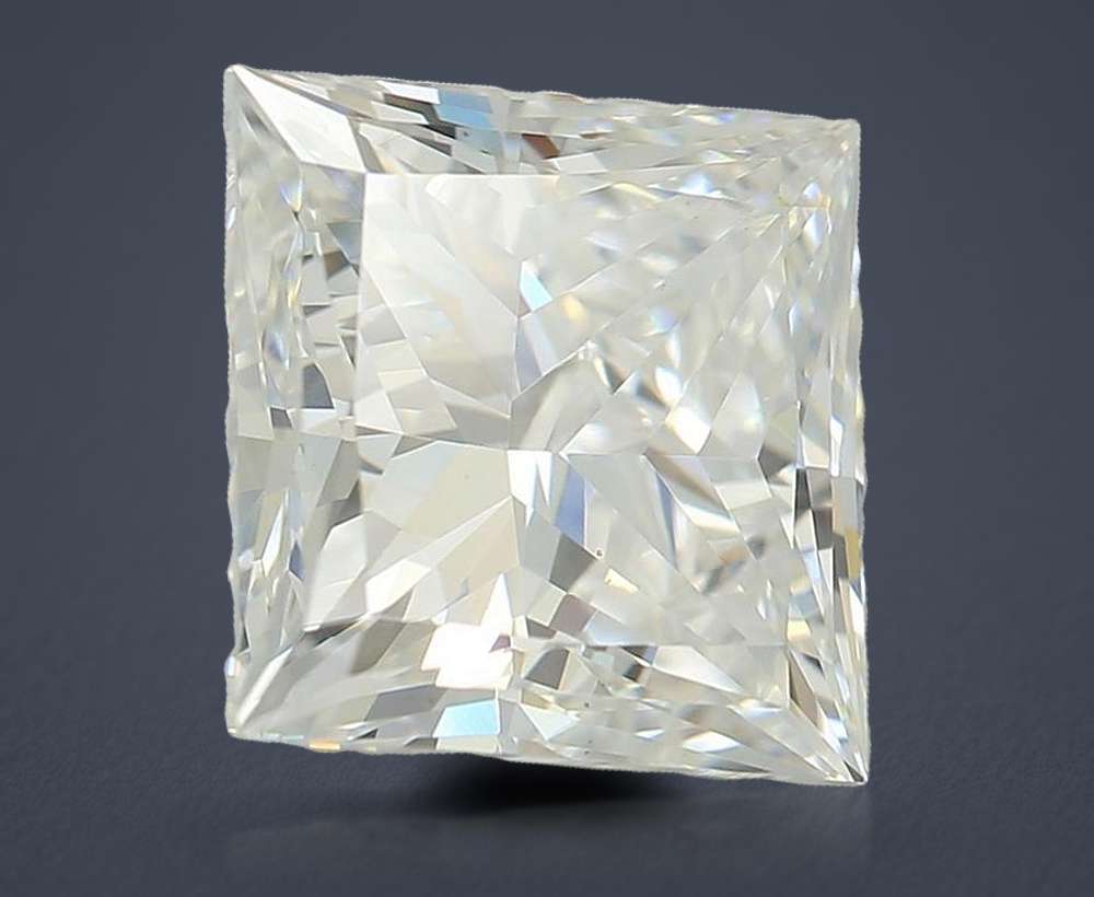 3.03ct E VS1 Rare Carat Ideal Cut Princess Lab Grown Diamond