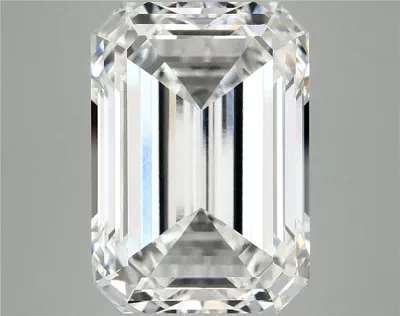 12.38ct F VVS2 Excellent Cut Emerald Lab Grown Diamond