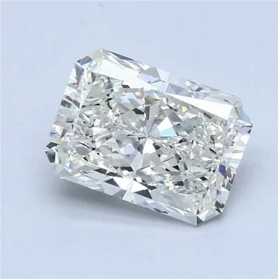 4.01ct H SI2 Rare Carat Ideal Cut Radiant Diamond