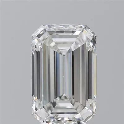 7.03ct G VS2 Rare Carat Ideal Cut Emerald Diamond