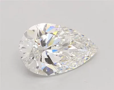 2.84ct F VVS2 Rare Carat Ideal Cut Pear Lab Grown Diamond