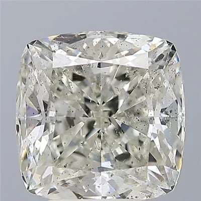 5.03ct H SI2 Rare Carat Ideal Cut Cushion Diamond