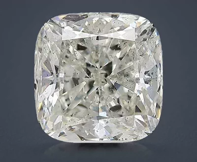 5.03ct H SI2 Rare Carat Ideal Cut Cushion Diamond