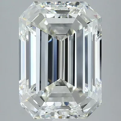 7.02ct J VVS2 Rare Carat Ideal Cut Emerald Diamond