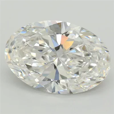 6.09ct E VS1 Rare Carat Ideal Cut Oval Lab Grown Diamond