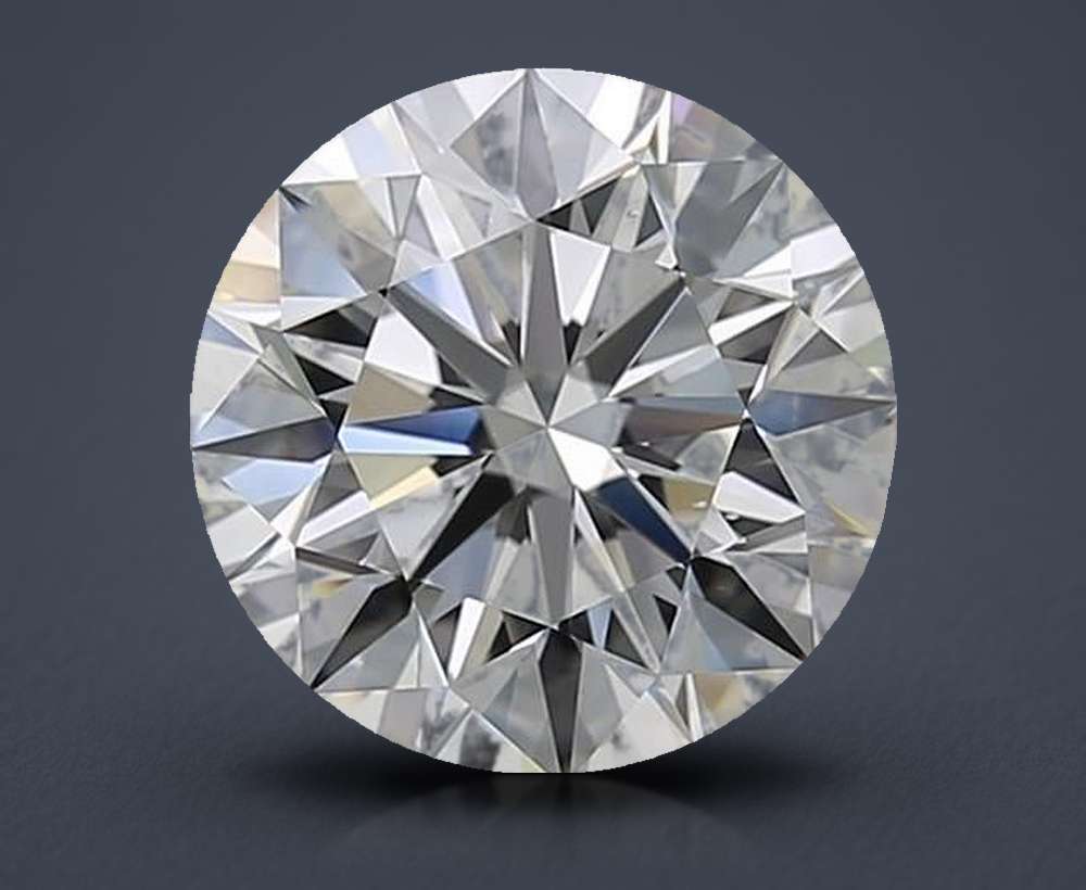 3.32ct F VS2 Rare Carat Ideal Cut Round Diamond