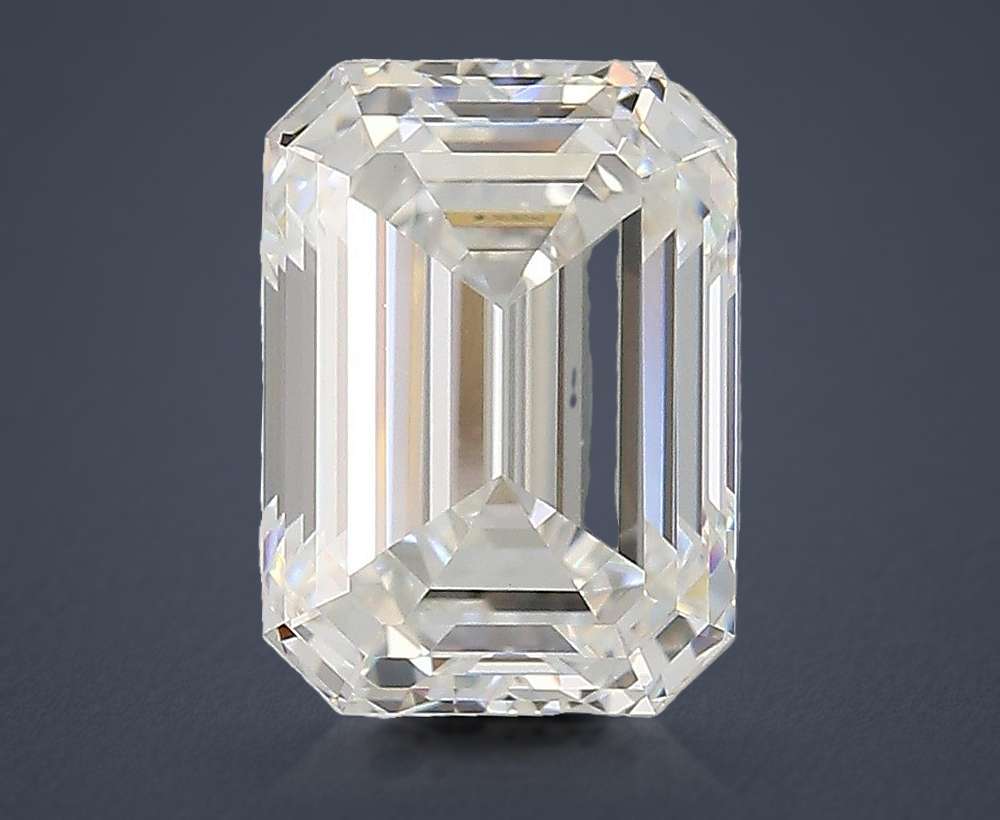 3.08ct E VS1 Rare Carat Ideal Cut Emerald Lab Grown Diamond