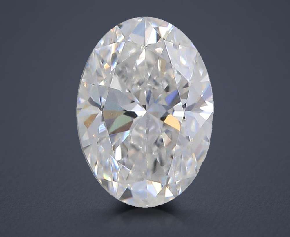 1.08ct D VS1 Rare Carat Ideal Cut Oval Lab Grown Diamond