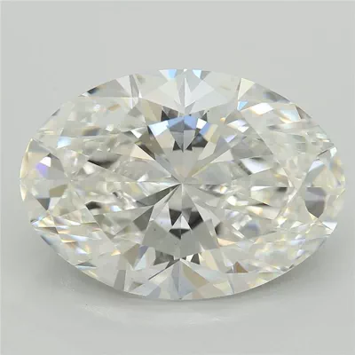 5.22ct F VS1 Rare Carat Ideal Cut Oval Lab Grown Diamond