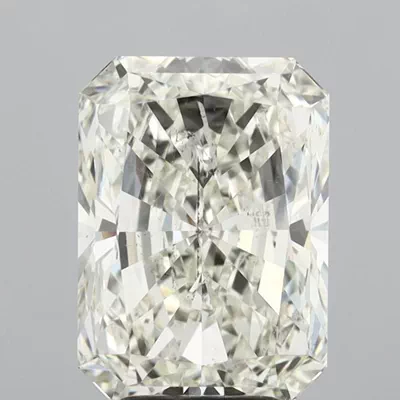 5.06ct J SI2 Rare Carat Ideal Cut Radiant Diamond