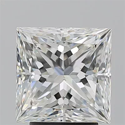 3.29ct H VS2 Rare Carat Ideal Cut Princess Diamond
