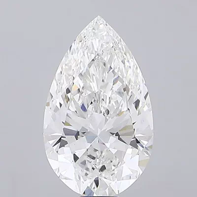 20.69ct F VS1 Very Good Cut Pear Lab Grown Diamond