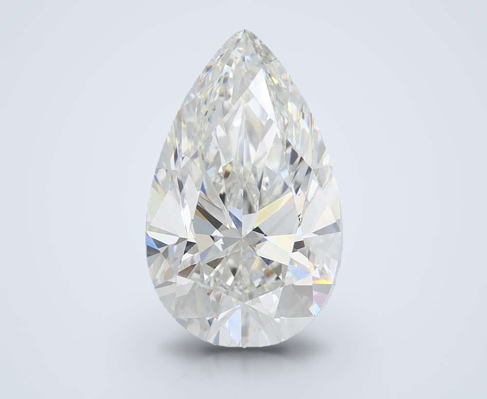 4.50ct F VVS2 Very Good Cut Pear Lab Grown Diamond