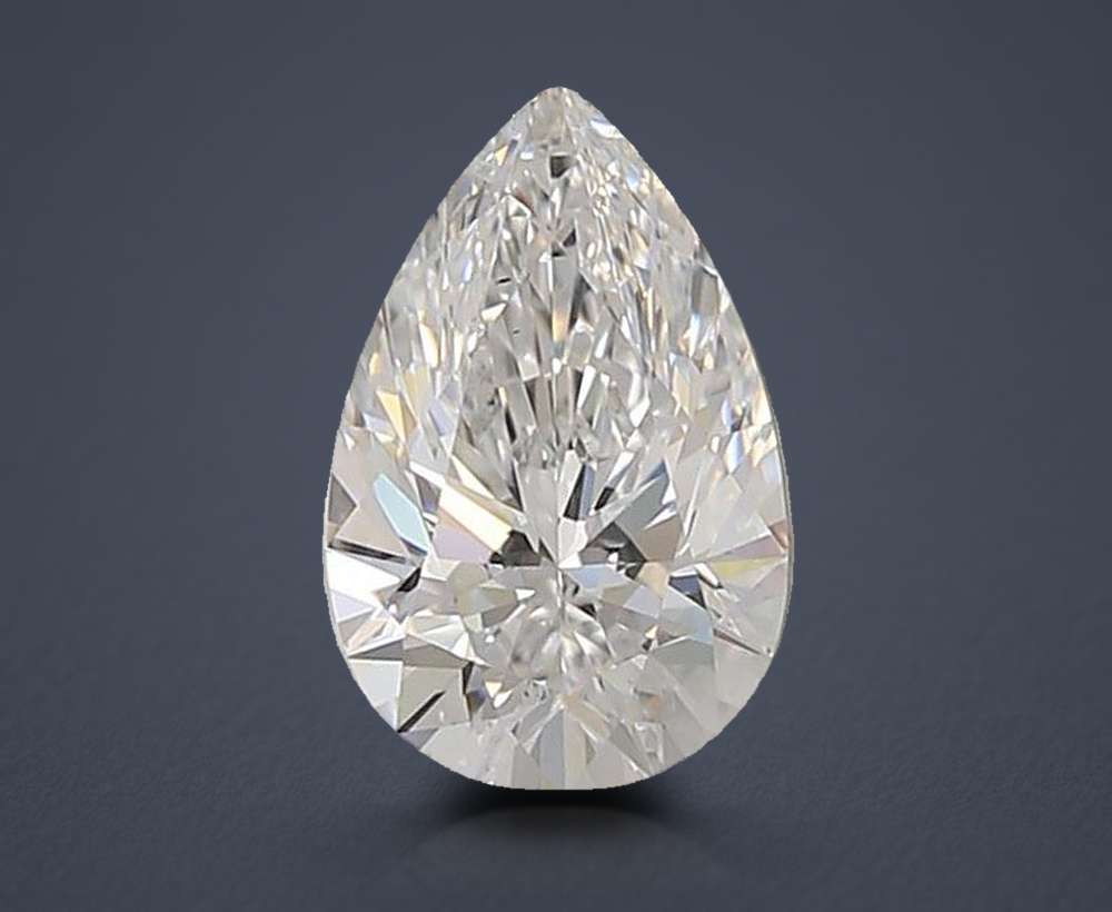 1.42ct D VS1 Very Good Cut Pear Lab Grown Diamond