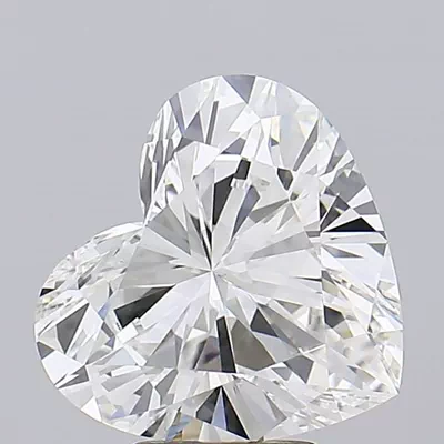 5.08ct G VVS2 Rare Carat Ideal Cut Heart Lab Grown Diamond