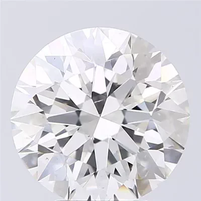 4.03ct H SI1 Rare Carat Ideal Cut Round Diamond