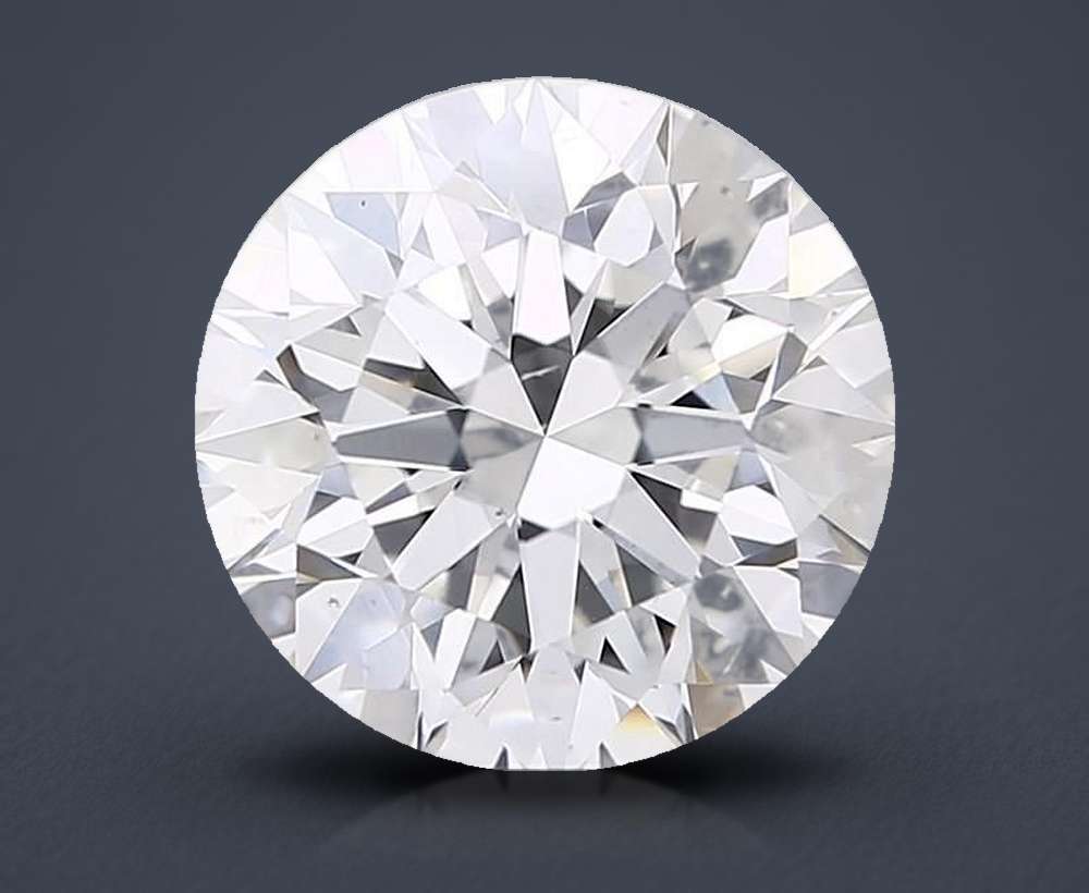 4.03ct H SI1 Rare Carat Ideal Cut Round Diamond