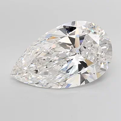 11.05ct F VVS2 Rare Carat Ideal Cut Pear Lab Grown Diamond