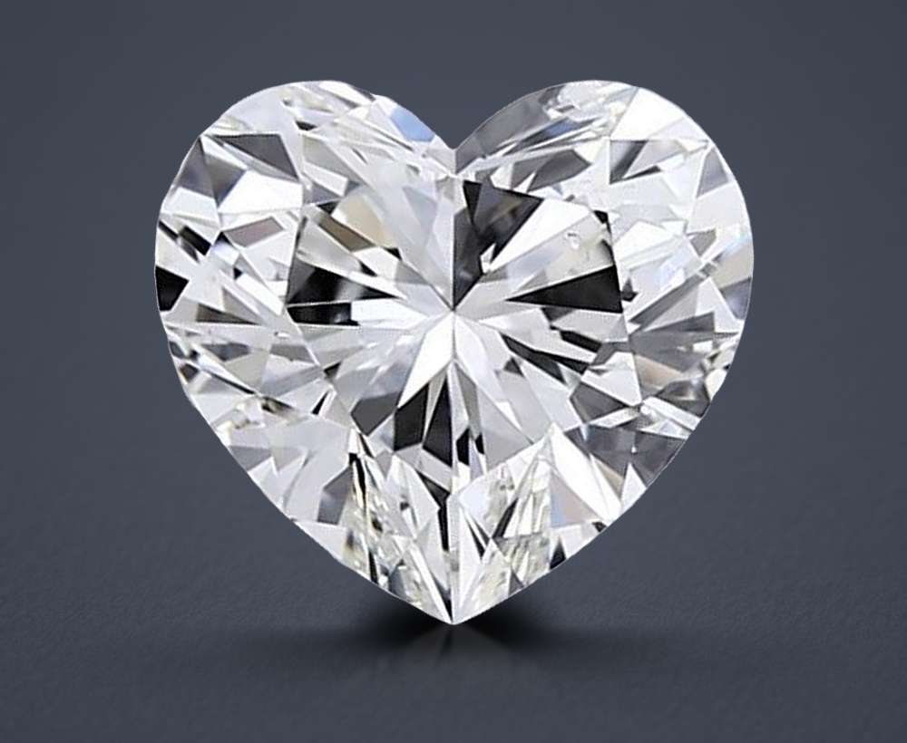 1.55ct K SI1 Rare Carat Ideal Cut Heart Diamond