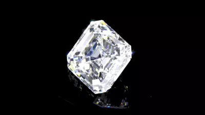 5.01ct D SI1 Rare Carat Ideal Cut Asscher Diamond