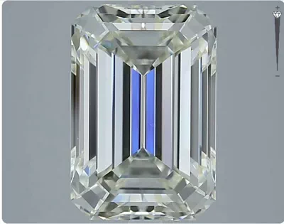 4.50ct J VS1 Rare Carat Ideal Cut Emerald Diamond