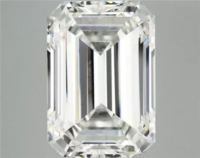 13.18ct F VVS2 Rare Carat Ideal Cut Emerald Lab Grown Diamond