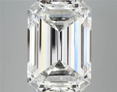 9.56ct F VS1 Rare Carat Ideal Cut Emerald Lab Grown Diamond