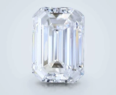 2.54ct D VS2 Rare Carat Ideal Cut Emerald Diamond
