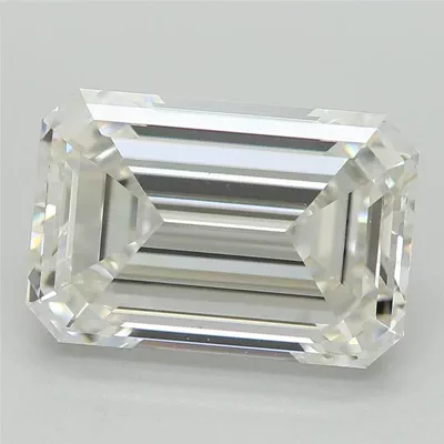 3.08ct F VS1 Excellent Cut Emerald Lab Grown Diamond