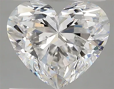 3.13ct D SI1 Rare Carat Ideal Cut Heart Diamond