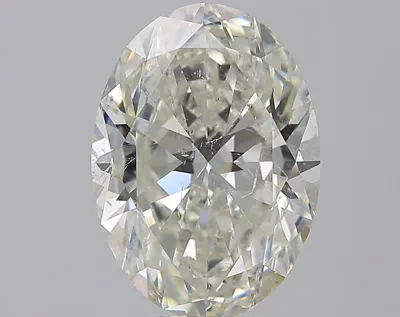 5.01ct I SI2 Rare Carat Ideal Cut Oval Diamond