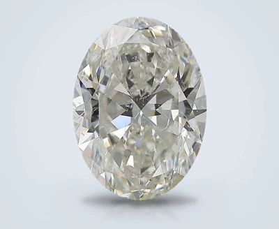 5.01ct I SI2 Rare Carat Ideal Cut Oval Diamond