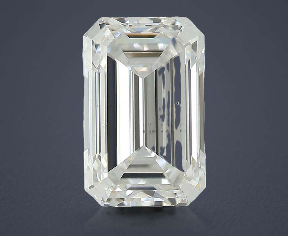 1.95ct D VS2 Very Good Cut Emerald Lab Grown Diamond