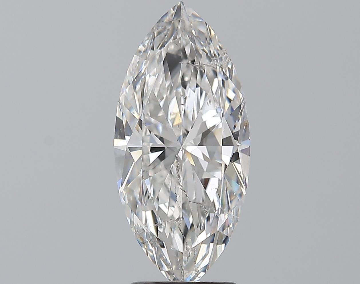3.00ct F SI2 Rare Carat Ideal Cut Marquise Diamond