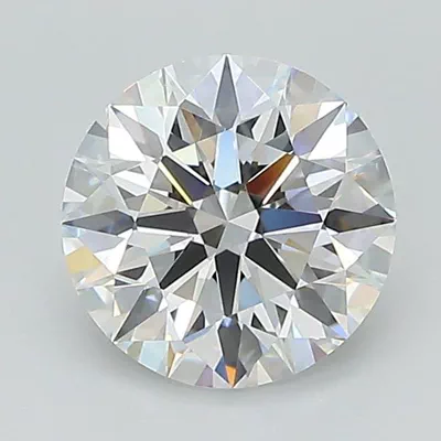 1.36ct D VS2 Rare Carat Ideal Cut Round Lab Grown Diamond