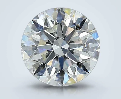 2.56ct I SI2 Rare Carat Ideal Cut Round Diamond