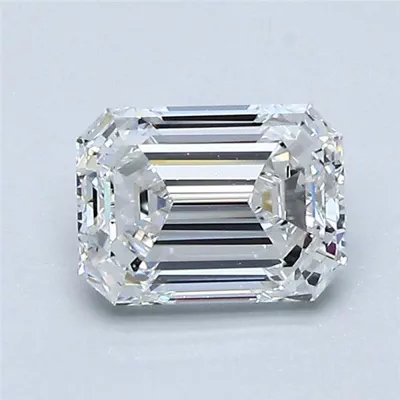 1.01ct E VVS2 Rare Carat Ideal Cut Emerald Diamond
