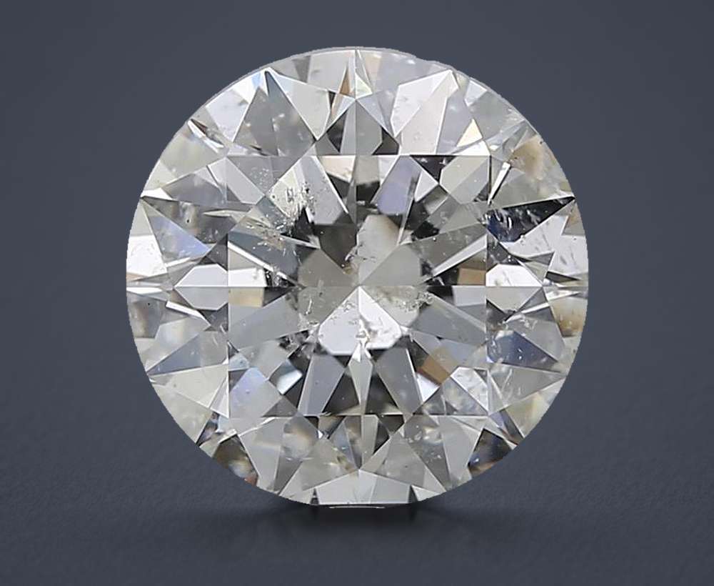 3.51ct H SI2 Rare Carat Ideal Cut Round Diamond