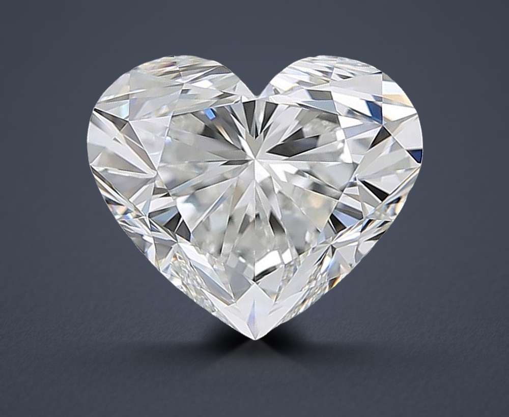 5.02ct F VVS1 Rare Carat Ideal Cut Heart Diamond