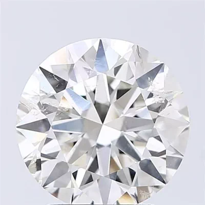2.44ct J SI2 Rare Carat Ideal Cut Round Diamond